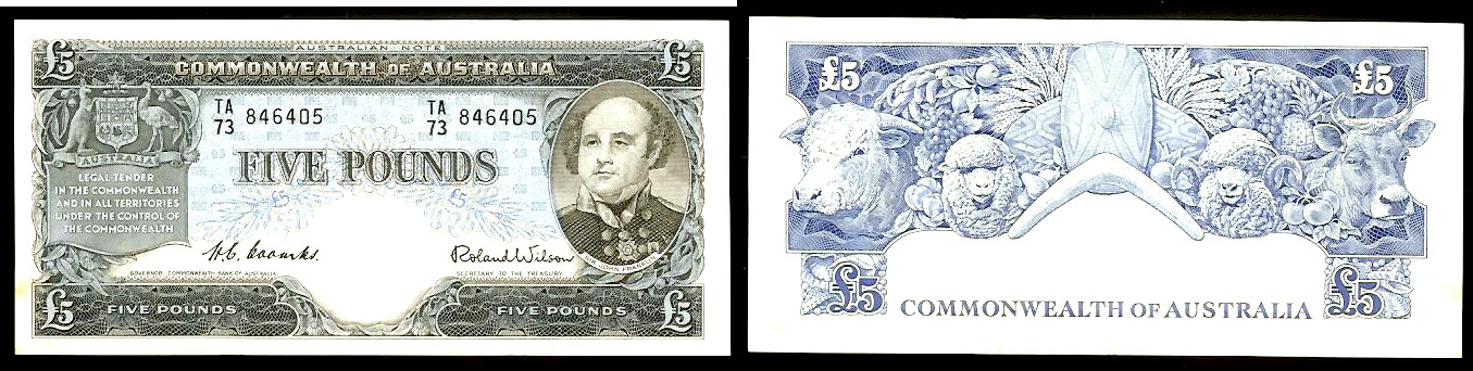Australien £5 1954 SUP-